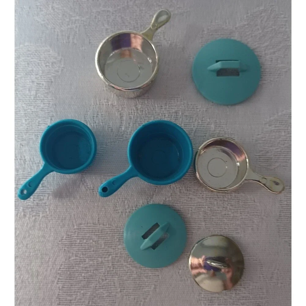 VINTAGE LOT OF BARBIE DOLL KITCHEN FOOD ACCESSORIES TURKEY, PIE, EGGS, MILK